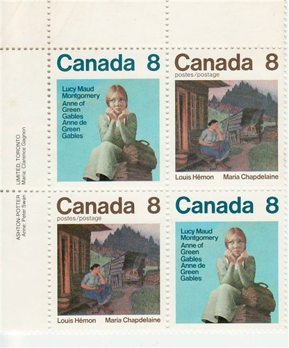 Canada Stamp #659a - Canadian Authors (1975) 2 x 8¢