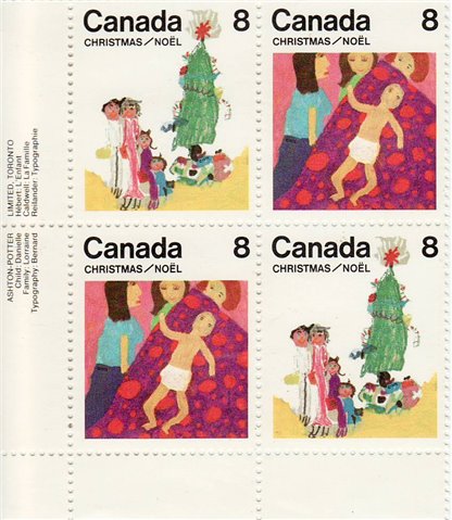 Canada Stamp #677a - Christmas (1975) 2 x 8¢