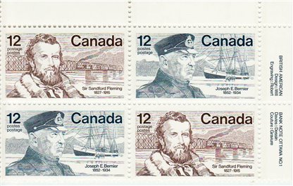 Canada Stamp PB#739a - Famous Canadians (1977) 2 x 12¢ - Image 2