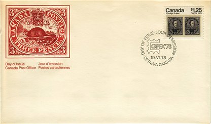 FDC Canada Stamp #756 - Capex '78 (1978) $1.25