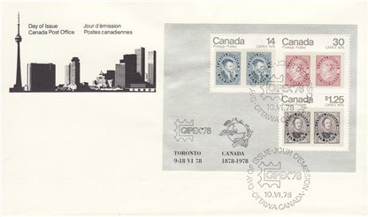 FDC Canada Stamp #756a - Capex '78 (1978) $1.69