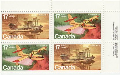 Canada Stamp PB#844a - Aircraft-Flying Boats (1979) 4 x 17¢ - Image 2