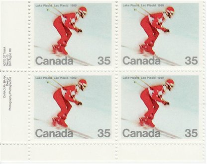 Canada Stamp PB#848 - Downhill Skier (1980) 35¢ - Image 2