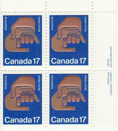 Canada Stamp #856 - Helping Hands (1980) 17¢ - Image 2