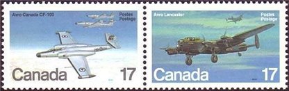 Canada Stamp #874ai - Avro Lancaster (1941) (1980) 17¢ - Image 2