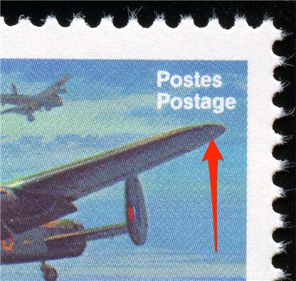 Canada Stamp #874ai - Avro Lancaster (1941) (1980) 17¢ - Image 3