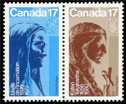 Canada Stamp #886a - Canadian Religious Personalities (1981) 2 x 17¢ - Image 2