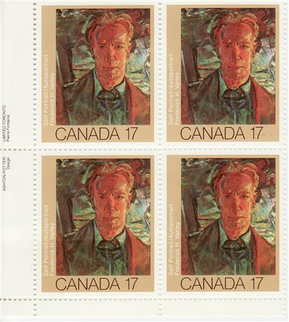 Canada STAMP PB#888i - Self Portrait (1981) 17¢ - Image 2