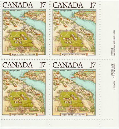 Canada Stamp PB#897 - Map of the Town (1981) 17¢ - Image 2