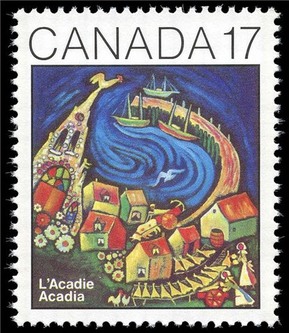 Canada Stamp #898 - L'Acadie (1981) 17¢ - Image 2