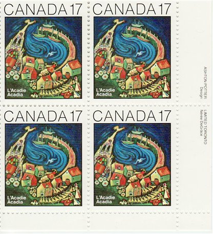 Canada Stamp PB#898I - L'Acadie (1981) 17¢ - Image 2