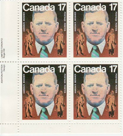 Canada Stamp PB#899i - Aaron Mosher and workers (1981) 17¢ - Image 2