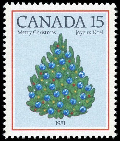 Canada Stamp #902 - Christmas Tree, 1981 (1981) 15¢ - Image 2