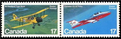 Canada Stamp #904ai - Canadian Aircraft (1981) 2 x 17¢ (DF) - Image 2