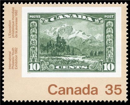 Canada Stamp #912 - Mount Hurd (No. 155) (1982) 35¢ - Image 2