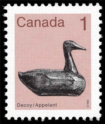 Canada Stamp #917 - Decoy (1982) 1¢