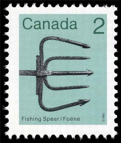 Canada Stamp #918 - Fishing Spear (1982) 2¢