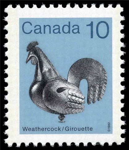 Canada Stamp #921 - Weathercock (1982) 10¢