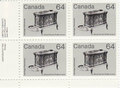 Canada PB#932 - Wood Stove (1983) 64¢ - Image 2