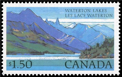 Canada Stamp #935 - Waterton Lakes (1982) $1.50