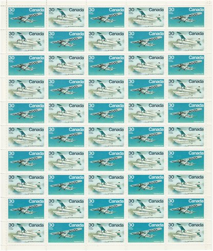 Canada SHEET#970a - Bush Aircraft (1982) 2 x 30¢