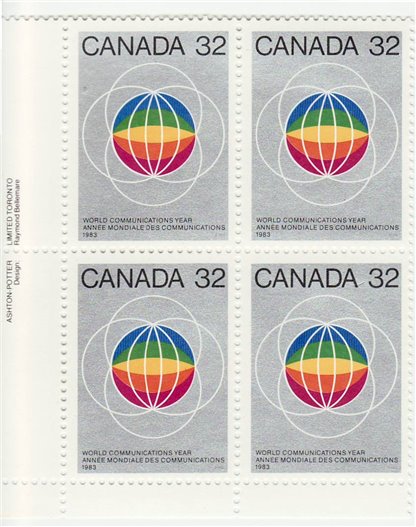 Canada PB#976I - Globes (1983) 32¢ (DF)