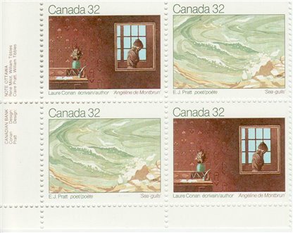 Canada PB#979ai - Canadian Writers (1983) 2 x 32¢