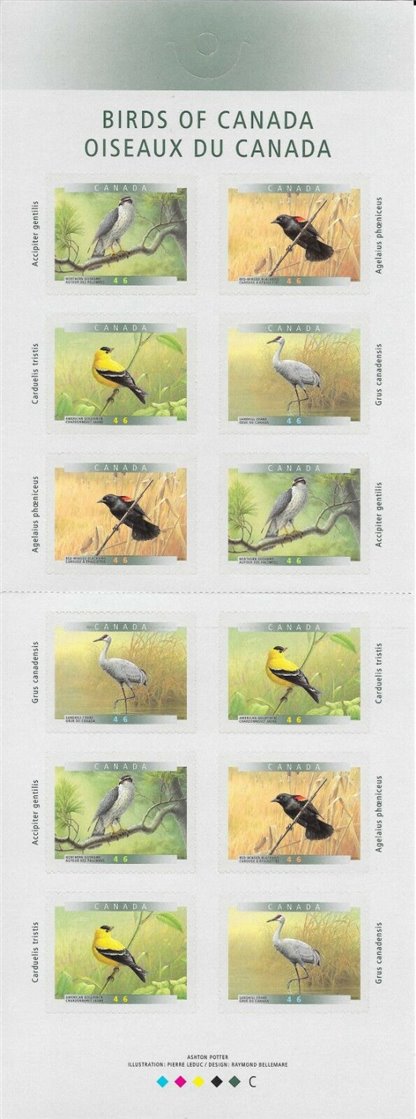 Canada BOOKLET #218 - Birds of Canada-4b (1999) 12 x 46¢ - Image 3