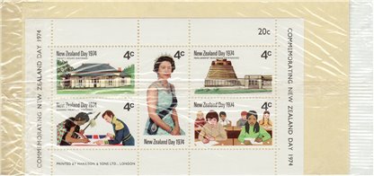 New Zealand 1974 Scott # 552 Mint Never Hinged Souvenir Sheet - Image 2