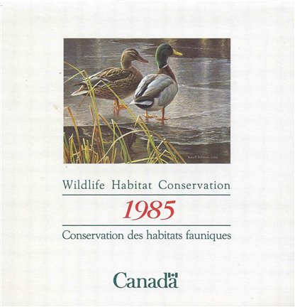 Canadian Wildlife Habitat Conservation Stamp #FWH1 - Mallards (1985) $4