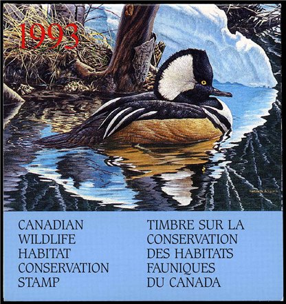 Canadian Wildlife Habitat Conservation Stamp #FWH9 - Merganser (1993) $8.50