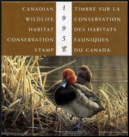 Canadian Wildlife Habitat Conservation Stamp #FWH11 - Redheads (1995) $8.50