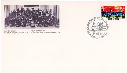 Canada FDC#1010 - Orchestra concert (1984) 32¢ - Image 2