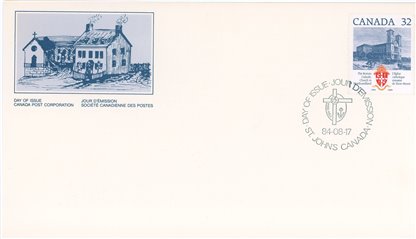 Canada FDC#1029 - Basilica of St. John's, Newfoundland (1984) 32¢ - Image 2