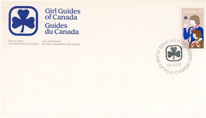 Canada FDC#1062 - Girl Guide and Brownie (1985) 34¢ - Image 2