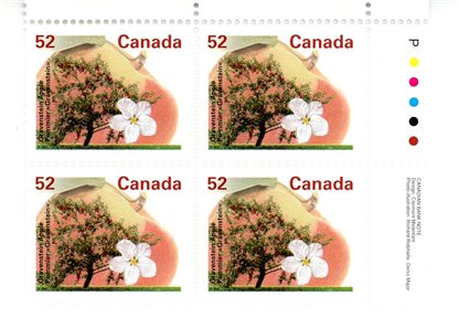 Canada Stamp PB#1366 - Gravenstein Apple (1995) 52¢