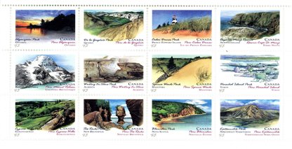 Canada Stamp #1483aI - Canada Day-Provincial and Territorial Parks (1993) 12 x 43¢ - Image 2