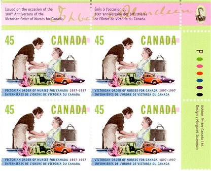 Canada Stamp PB#1639 - Nurse and Patient (1997) 45¢ - Image 2