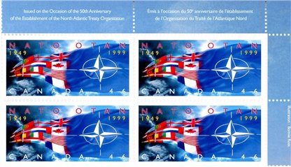 Canada Stamp PB#1809 - NATO flags (1999) 46¢ - Image 2