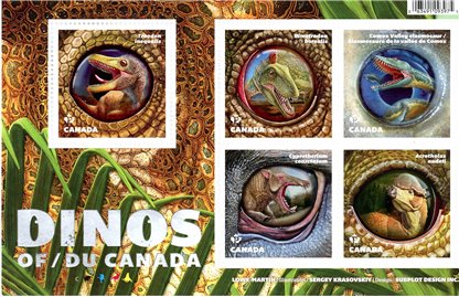 Canada Stamp #2923 - Dinos of Canada (2016) $4.25