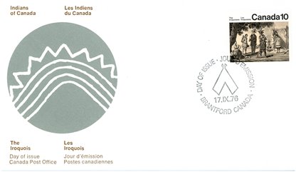 CPO Canada FDC#579 - Iroquoian Encampment (1976) 10¢ - Image 2