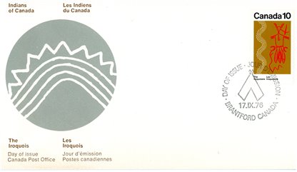 CPO Canada FDC#580 - Iroquoian Thunderbird (1976) 10¢ - Image 2