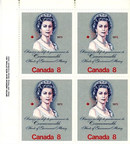 Canada Stamp PB#620 - Queen Elizabeth II (1973) 8¢ - Image 2