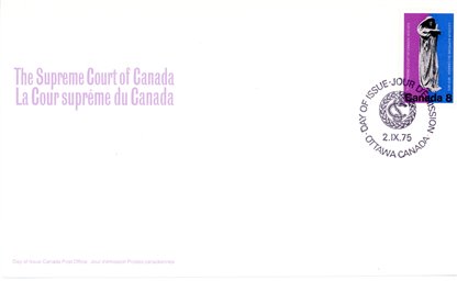 Canada FDC#669 - Justice (1975) 8¢ - Image 2