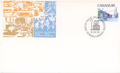 Canada FDC#725 - Maritime Street Scene (1978) 80¢