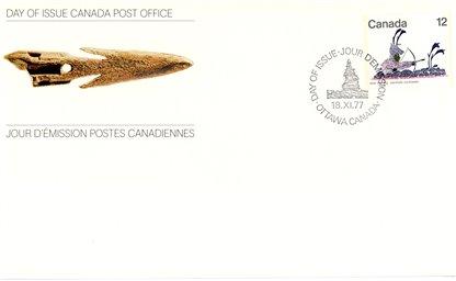 Canada FDC#751 - Hunters of Old (1977) 12¢