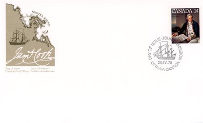 Canada FDC#763 - Captain James Cook (1978) 14¢