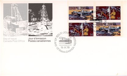 Canada FDC#766a (PB) - Natural Resources (1978) 4 x 14¢