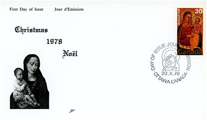 Canada FDC#775 - Virgin and Child (1978) 30¢ - Image 2