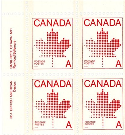 Canada Stamp PB#907ii - Maple Leaf (1981) A(30¢) - Image 2